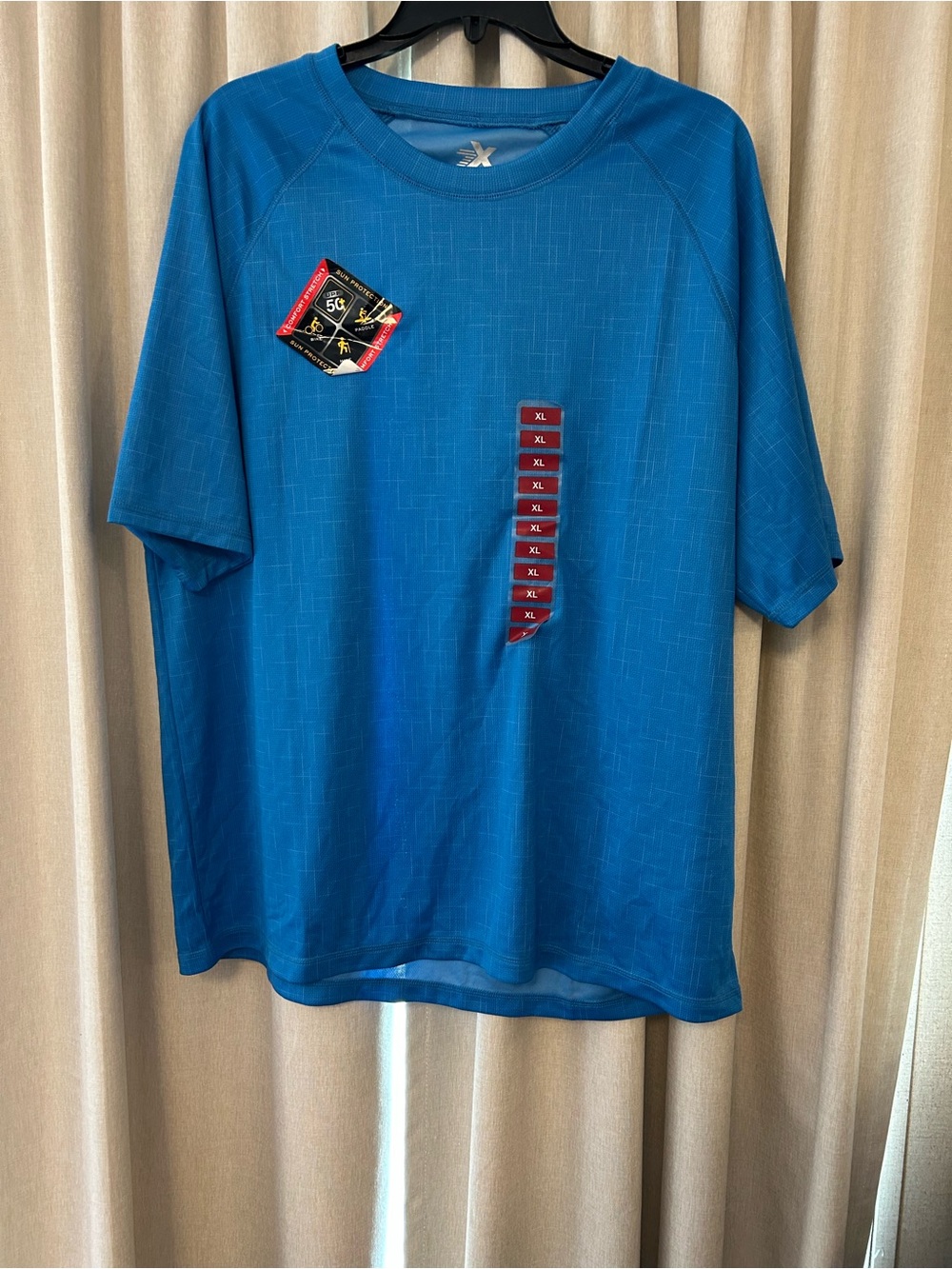 ZeroXposur Men's Blue Short Sleeve Performance Tee